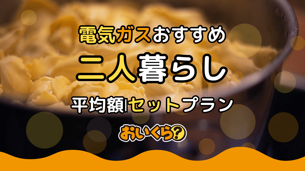 二人暮らし・同棲におすすめの電気・ガスセットプラン比較!安い新電力会社7選