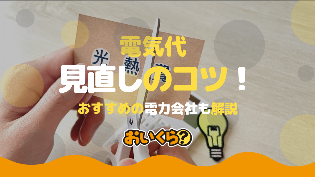 電気代見直しのコツを解説!おすすめの新電力やプラン・選び方も紹介